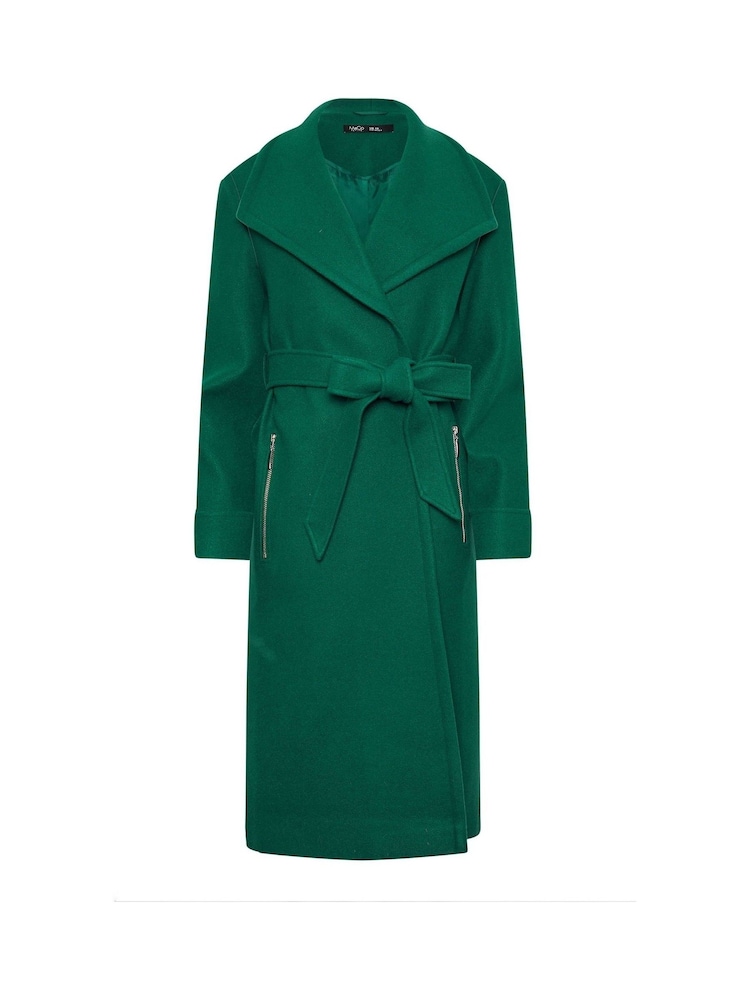 M&Co Petite Tailored Wrap Coat - Bild 5 von 5 M&Co Petite Tailored Wrap Coat - Bild 5 von 5