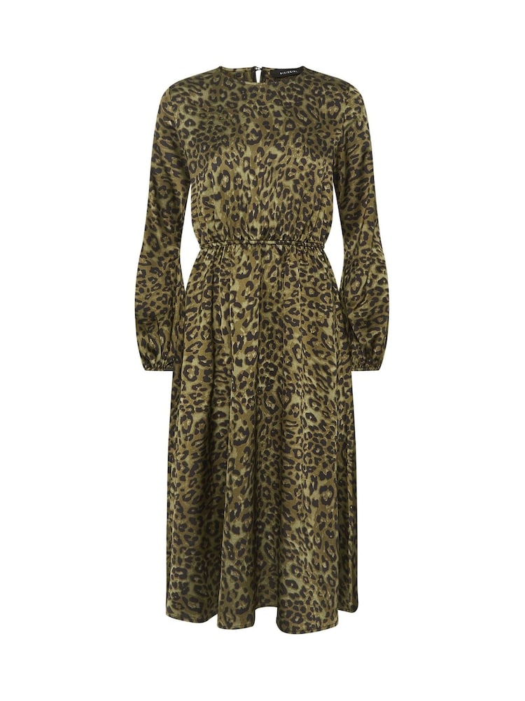 PixieGirl Petite Green Long Sleeve Midi Dress - Image 6 of 6