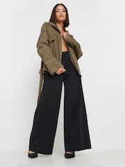 PixieGirl Petite Green 100% Cotton Utility Jacket - Image 2 of 5