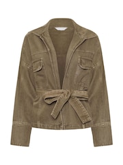 PixieGirl Petite Green 100% Cotton Utility Jacket - Image 5 of 5