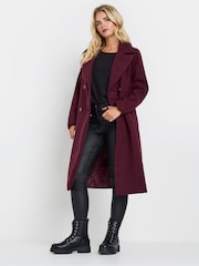 M&Co Red Petite Relaxed Tailored Coat - Image 2 of 5