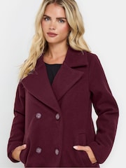 M&Co Red Petite Relaxed Tailored Coat - Image 4 of 5