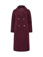 M&Co Red Petite Relaxed Tailored Coat - Image 5 of 5