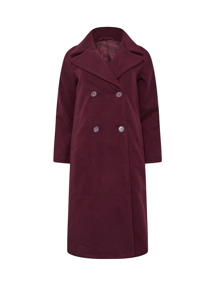 M&Co Red Petite Relaxed Tailored Coat - Image 5 of 5