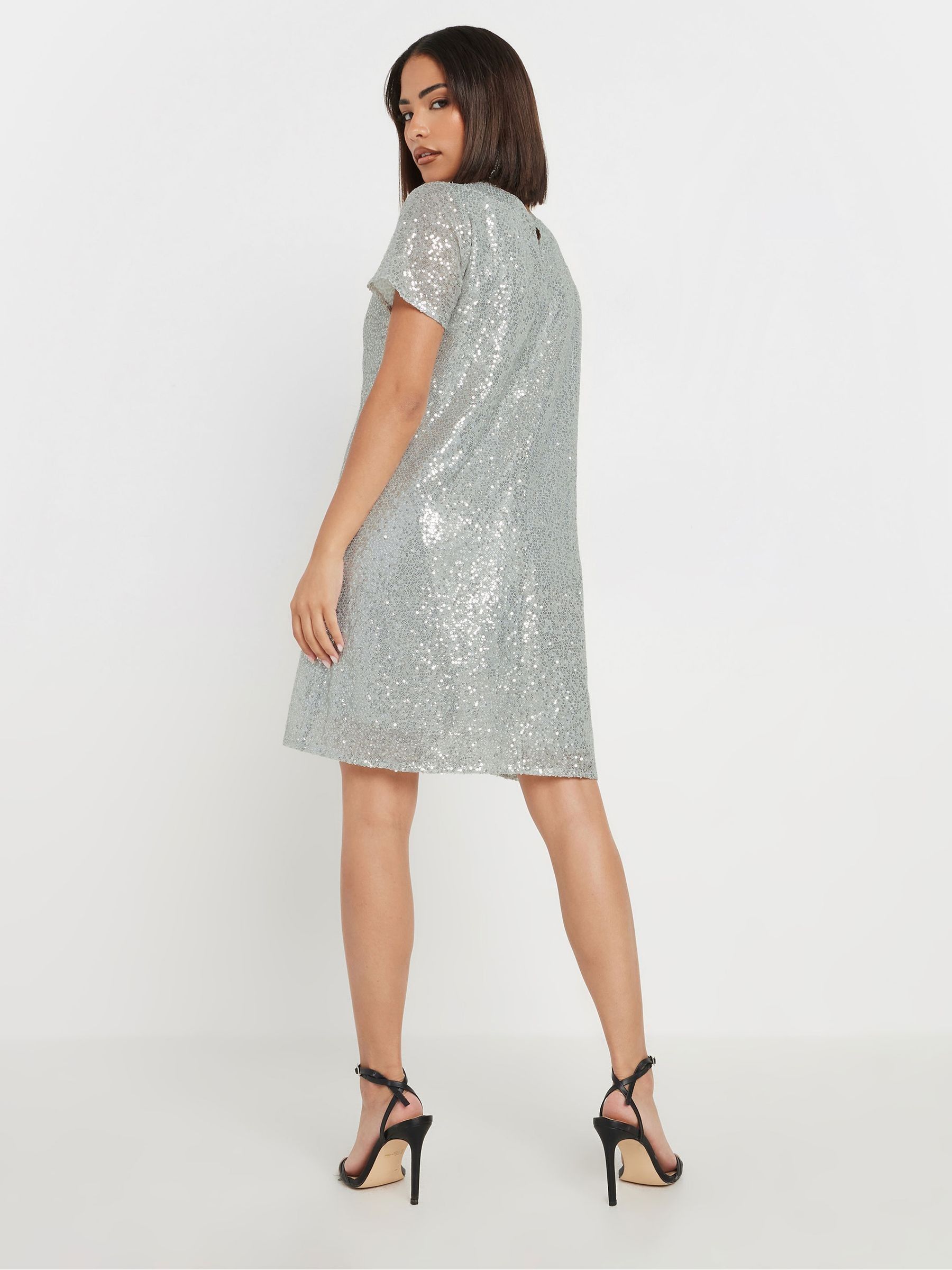 Sequin t shirt dress uk sales