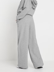 PixieGirl Petite Grey Patch Pocket Wide Leg Joggers - Image 3 of 5