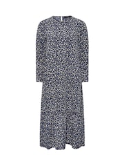 PixieGirl Petite Blue Long Sleeve Midi Dress - Image 5 of 5