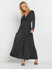 M&Co Black Petite Long Sleeve Brillo Dress - Image 4 of 5