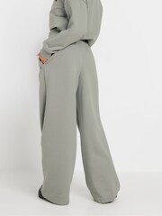 PixieGirl Petite Grey Milan Wide Leg Joggers - Image 3 of 5