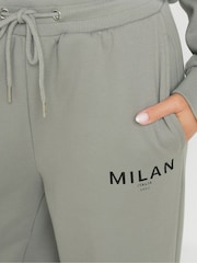 PixieGirl Petite Grey Milan Wide Leg Joggers - Image 4 of 5