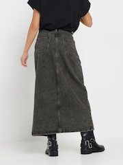 PixieGirl Petite Button Front Midi 100% Cotton Skirt - Bild 3 von 5
