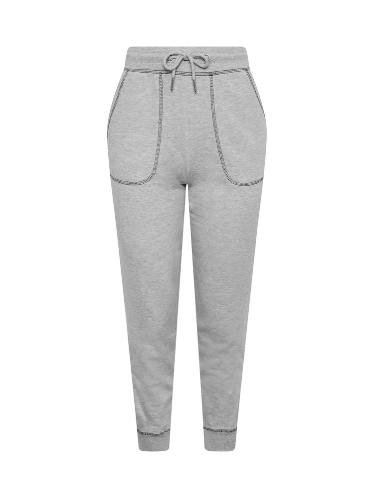 PixieGirl Petite Grey Contrast Stitch Joggers - Image 5 of 5