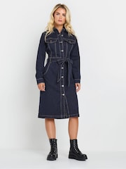 M&Co Petite Denim Dress - Imagen 1 de 5