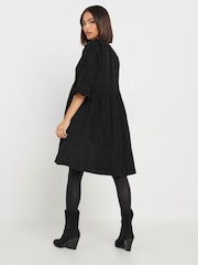 PixieGirl Petite Black Corduroy Smock Dress - Image 3 of 5