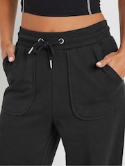 PixieGirl Petite Black Patch Pocket Wide Leg Joggers - Image 4 of 5