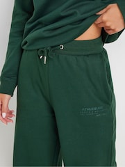 PixieGirl Petite Green Athleisure Wide Leg Joggers - Image 4 of 5