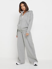 PixieGirl Petite Grey Black Casual Sport Zip Up Hoodie - Image 2 of 5