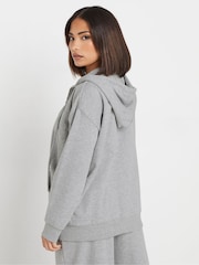 PixieGirl Petite Grey Black Casual Sport Zip Up Hoodie - Image 3 of 5