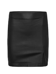 PixieGirl Petite Black Coated Mini Skirt - Image 5 of 5