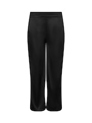 PixieGirl Petite Black Leopard Print Satin Wide Leg Brown Trousers - Image 6 of 6