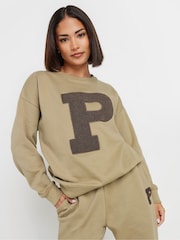 سويت شيرت بخياطة أبليكيه من PixieGirl Petite - صورة 2 من 5