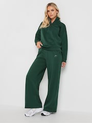 PixieGirl Petite Green Red Athleisure Zip Up Sweater - Image 4 of 5