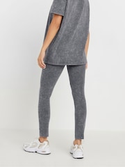 PixieGirl Petite Grey Acid Wash Leggings - Image 3 of 5