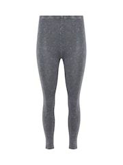 PixieGirl Petite Grey Acid Wash Leggings - Image 5 of 5