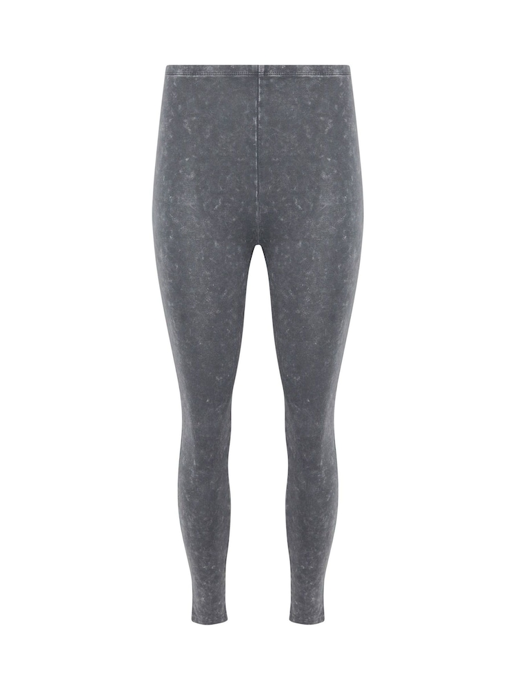 PixieGirl Petite Grey Acid Wash Leggings - Image 5 of 5