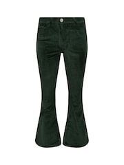 PixieGirl Petite Green Corduroy Kick Flare Trousers - Image 5 of 5