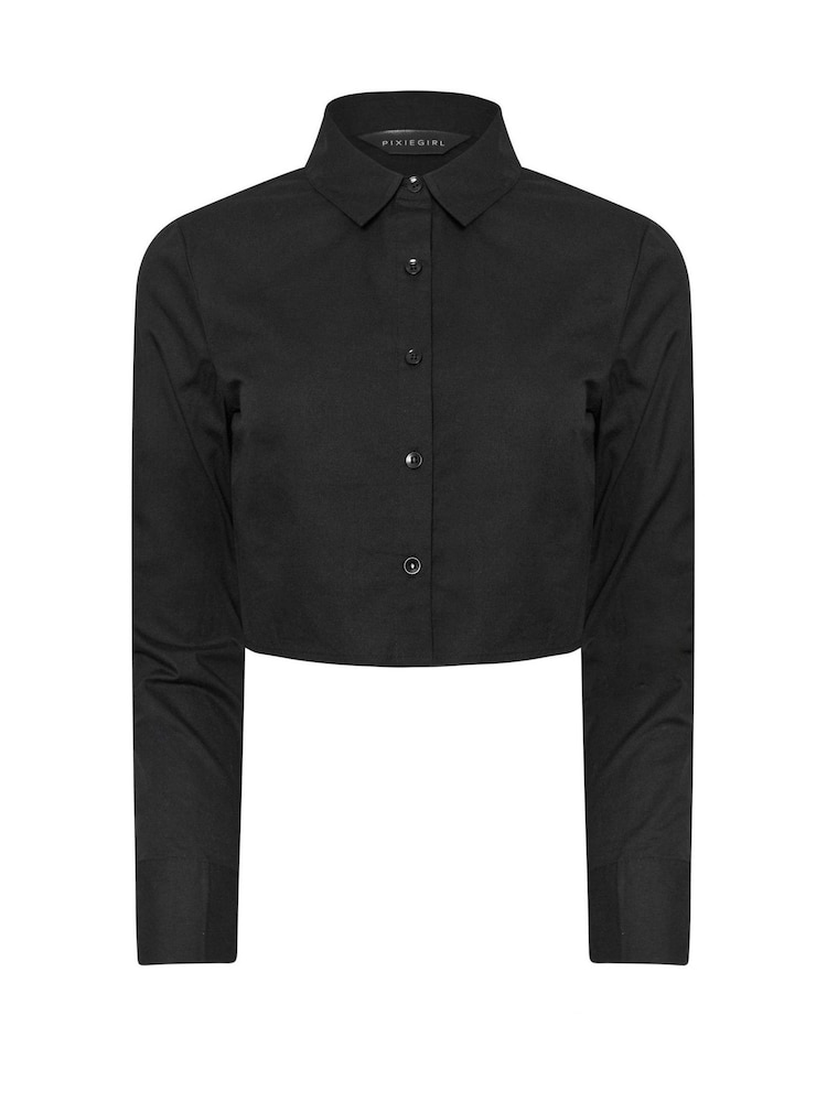 PixieGirl Petite Cropped-Hemd aus 100 % Baumwolle - Bild 6 von 6 PixieGirl Petite Cropped-Hemd aus 100 % Baumwolle - Bild 6 von 6