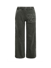 PixieGirl Petite Grey Acid Wash 100% Cotton Joggers - Image 5 of 5
