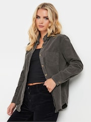 PixieGirl Petite Grey 100% Cotton Corduroy Shirt - Image 1 of 5