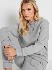 PixieGirl Petite Grey Contrast Stitch Sweatshirt - Image 4 of 5