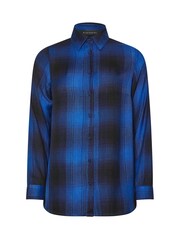 PixieGirl Petite Blue Boyfriend Check Shirt - Image 5 of 5