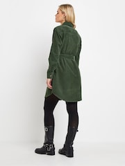 PixieGirl Petite Green Corduroy Shirt Dress - Image 3 of 5