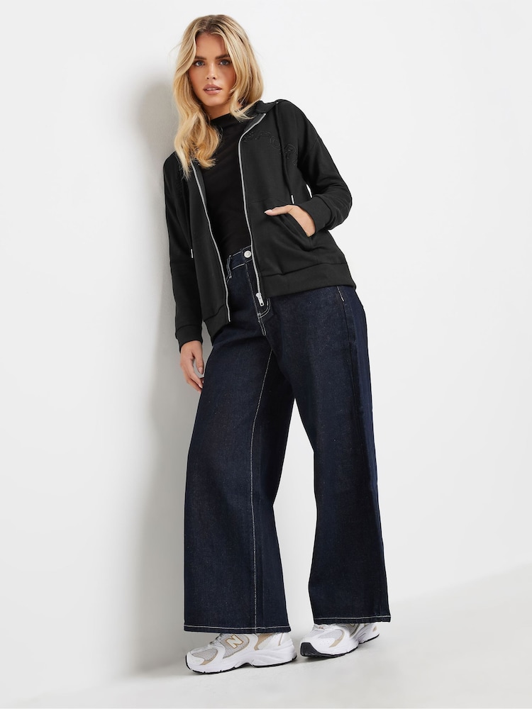 črna - PixieGirl Petite športno-elegantni športni kapucar z zadrgo - Slika 2 iz 6 črna - PixieGirl Petite športno-elegantni športni kapucar z zadrgo - Slika 2 iz 6
