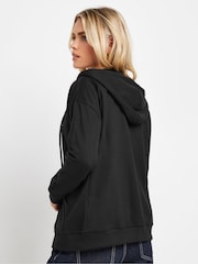 PixieGirl Petite Black Black Casual Sport Zip Up Hoodie - Image 4 of 6