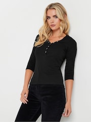 حزمة من 2 رداء علوي Henley وكُم طويل من PixieGirl Petite - Image 2 of 8