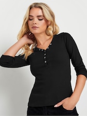 حزمة من 2 رداء علوي Henley وكُم طويل من PixieGirl Petite - Image 4 of 8
