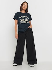 PixieGirl Petite Blue 100% Cotton Wyoming Short Sleeve T-Shirt - Image 2 of 5