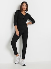 PixieGirl Petite Long Sleeve Henley Top - صورة 2 من 5