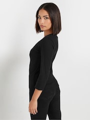 PixieGirl Petite Long Sleeve Henley Top - صورة 3 من 5