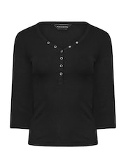 PixieGirl Petite Long Sleeve Henley Top - صورة 5 من 5