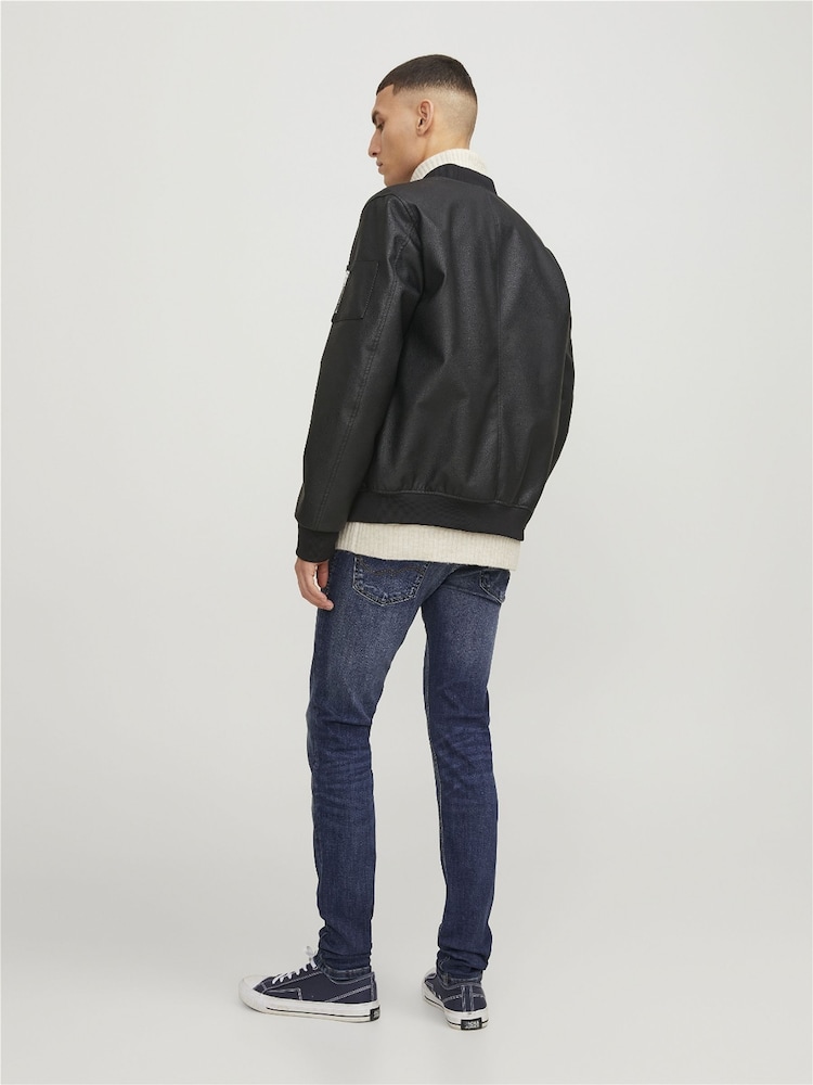 JACK & JONES Blue Liam Skinny Fit Jeans - Image 2 of 5