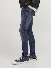 JACK & JONES Blue Liam Skinny Fit Jeans - Image 4 of 5
