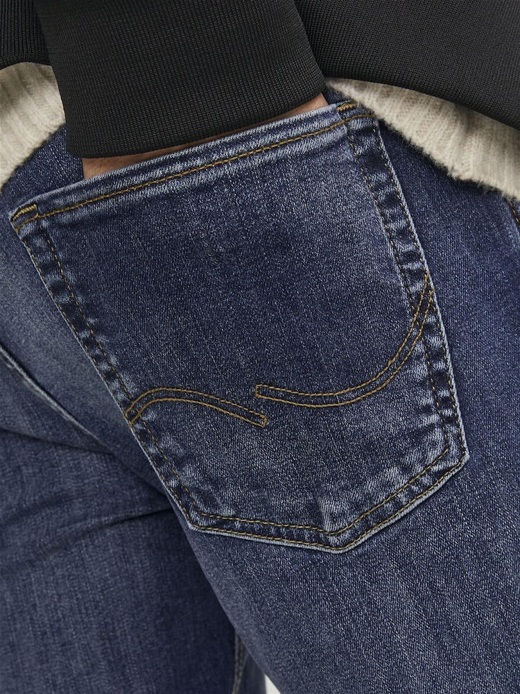 JACK & JONES Blue Liam Skinny Fit Jeans - Image 5 of 5