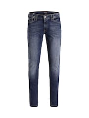 JACK & JONES Blue Liam Skinny Fit Jeans - Image 8 of 8