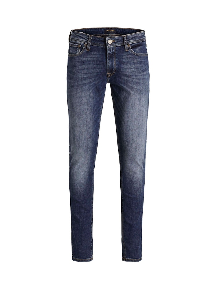 JACK & JONES Blue Liam Skinny Fit Jeans - Image 8 of 8