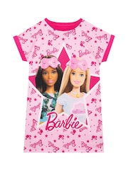 Character Pink Barbie Short Sleeve Nightdress - Image 1 of 8
